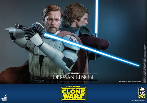 Hot Toys TMS095 Star Wars The Clone Wars Obi-Wan Kenobi - 1