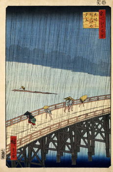 Plotselinge regenbui - Hiroshige - 1857 - 0