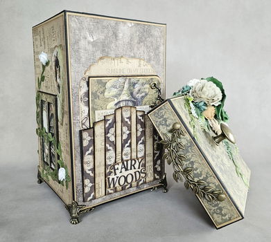 Finished Project handmade by scrapqueen the keepsake treehouse box fairy woods with inserts - 2