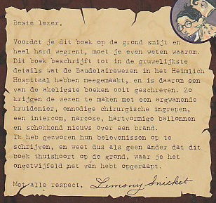 HET HORROR HOSPITAAL, ELLENDIGE AVONTUREN 8 - Lemony Snicket - 1