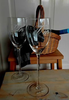 2 hoge wijnglazen van Rivièra Maison - Vin - 30 cm hoog - 4