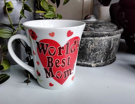 Mok - beker - voor moeder, ma, mama: world's best mom - 0