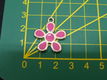 Nr. 843, roze hanger bloem - 0 - Thumbnail