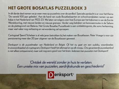 Het Grote Bosatlas Puzzelboek 3 - 100 jaar geleden - 2