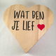 houten doos in hart vorm & quote over de liefde adv 1 - 0 - Thumbnail