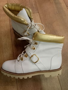 Witte combatboots, Ab Donkers. Nieuw