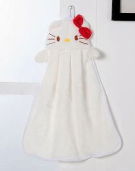 Hello Kitty handdoekje met ophanglus - nieuw - 1