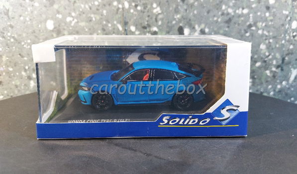 Honda Civic Type R (FL5) blauw 1:43 Solido Sol119 - 3