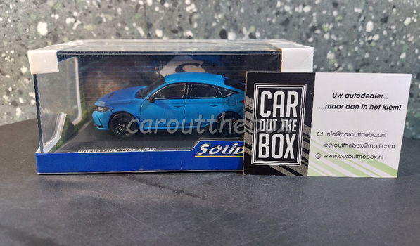 Honda Civic Type R (FL5) blauw 1:43 Solido Sol119 - 5