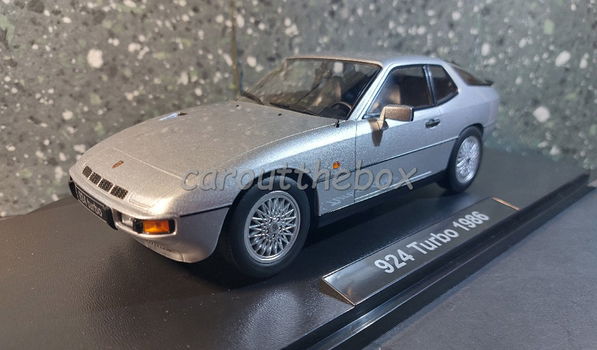 Porsche 924 Turbo 1986 grijs 1/18 KKscale kk044 - 1