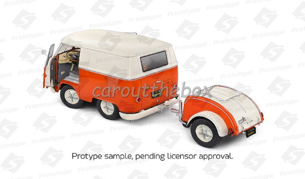 Volkswagen Kool Kombi wit/oranje 1/18 Solido Sol118 - 2