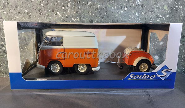 Volkswagen Kool Kombi wit/oranje 1/18 Solido Sol118 - 3