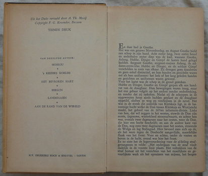 Boek, Stalingrad, Theodor Plievier, F.G. Kroonder, 10e Druk, 1950s. - 3