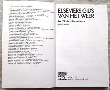 Boek, Elseviers Gids Van Het Weer, Günter D. Roth, Agon Elsevier, 1978. - 2