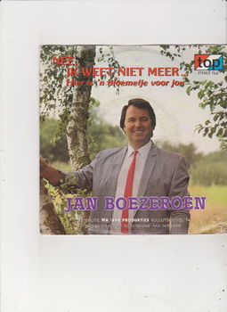 Single Jan Boezeroen - Nee, ik weet niet meer - 0