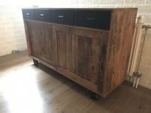 industriële dressoir op wielen , uitverkoop - 4