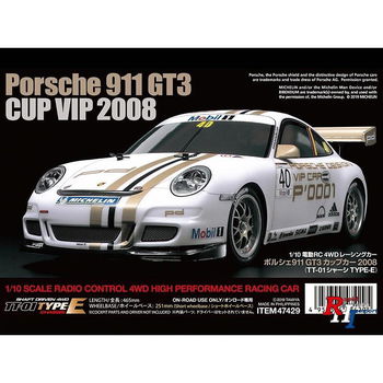 RC auto 47429 1/10 RC Porsche 911 GT3 Cup08 (TT-01E) kit - 0