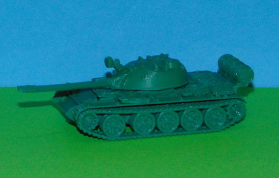 Sovjet T54/55 tank - 3D-print in diverse schalen - 0