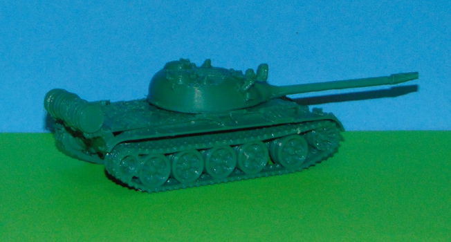 Sovjet T54/55 tank - 3D-print in diverse schalen - 1