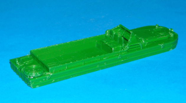 DUKW amfibie - open waterlijn model - 3D-print - 1