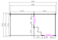 Tuinhuis-Blokhut 2555 Z Plus: 500 x 250 x 257 cm - 1 - Thumbnail