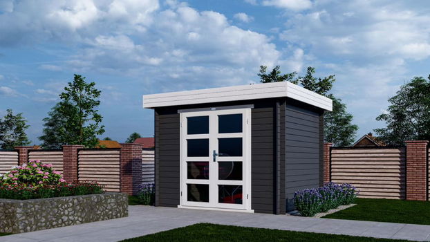Tuinhuis-Blokhut 325 M: 300 x 250 x 230 (h) cm - 0