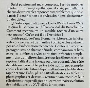 Les Meubles - Tous les styles de la Renaissance à nos jours - 1