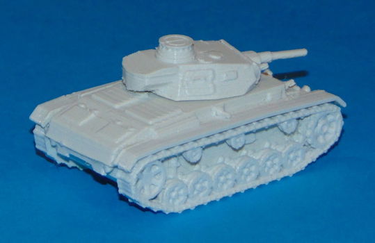 Duitse Panzer III - 3D-print in diverse schalen - 1