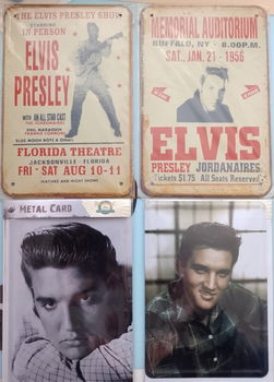Elvis Presley 4 metal signs - 0