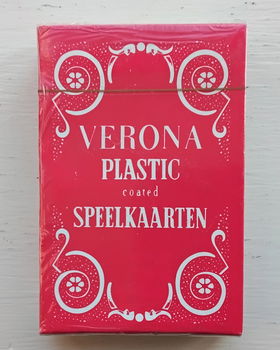 Verona plastic coated speelkaarten - nieuw - 0