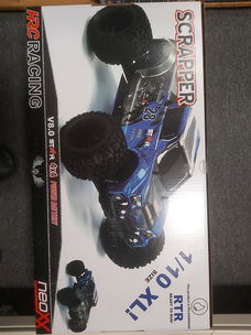 HRC15011BL2 1/10 XL Elektrisch - 4WD Monster Truck - RTR - HRC NEOXX - Brushless - Scrapper Blauw/ZW