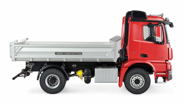 22612 MERCEDES AROCS HYDRAULIK vrachtwagen kieper PRO METALL 2,4GHZ RTR Rood - 2