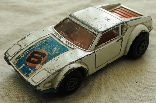 Modelauto, Matchbox (Superfast), Schaal 1:56, No.8 - De Tomaso Pantera - White, 1975-1981.(2) - 0