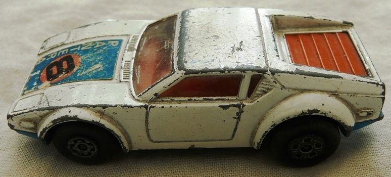 Modelauto, Matchbox (Superfast), Schaal 1:56, No.8 - De Tomaso Pantera - White, 1975-1981.(2) - 3