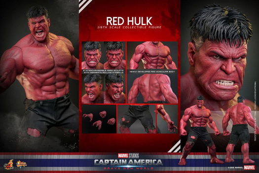 Hot Toys MMS797 Captain America Brave New World Red Hulk - 1