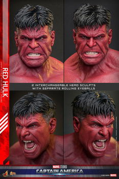 Hot Toys MMS797 Captain America Brave New World Red Hulk - 6