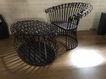 tuinset , bijzet tafel en stoel ,aanbieding - 1