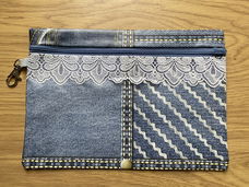 etui (make-up) van tafelzeil jeans denim spijkerbroek adv 3