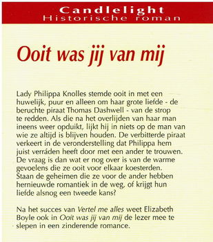 Elizabeth Boyle = Ooit was jij van mij - CHR 881 - 1