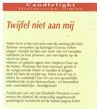 Elizabeth Thornton = Twijfel niet aan mij - CHR 879 - 1