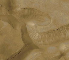 Bewijs voor recent water op Mars - fotoprint