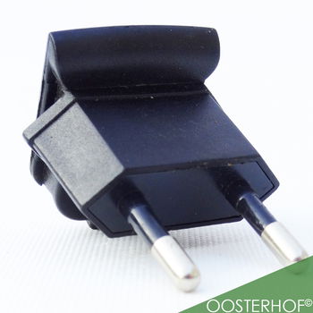 Adapter EU opschuif connector Travel Stekker NIEUW - 0