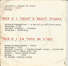 Telex – Twist A Saint Tropez (1978)