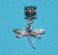 Libelle bangle, Tibet zilver, model B, Pandora stijl - 0 - Thumbnail
