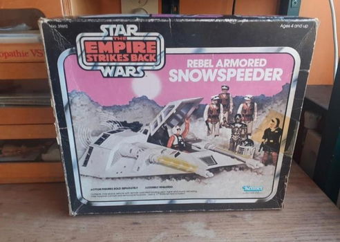 Star wars vintage snowspeeder 1977 80 doos leeg - 0