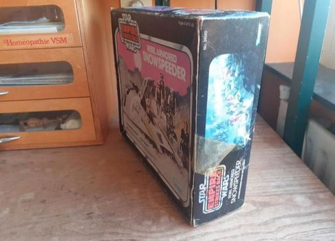 Star wars vintage snowspeeder 1977 80 doos leeg - 1