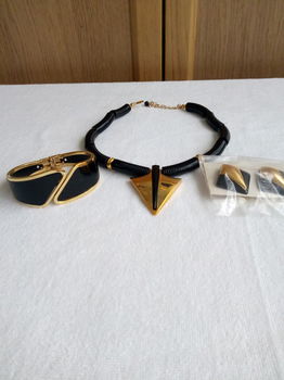 Ketting setje; Ketting,armband,oorbellen-clips - 1