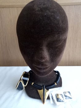 Ketting setje; Ketting,armband,oorbellen-clips - 3
