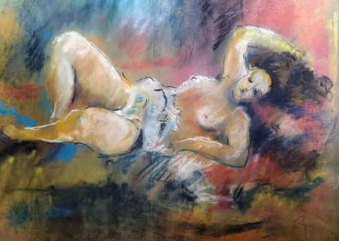 Mooi oud schilderij Jules pascin - 3