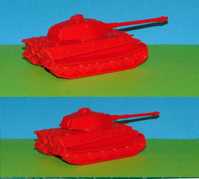 Duitse Tiger II tank - 3D-print in diverse schalen - 1